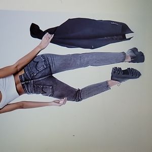 Levi's Wedgie dark wash blue jean high rise snug hip thigh button fly sz 26 NEW…